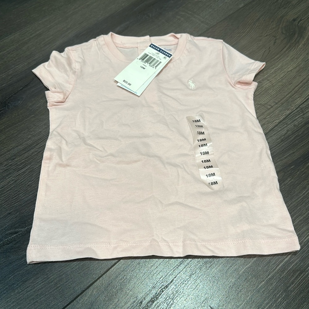 Ralph Lauren Pink TShirt - 18M
